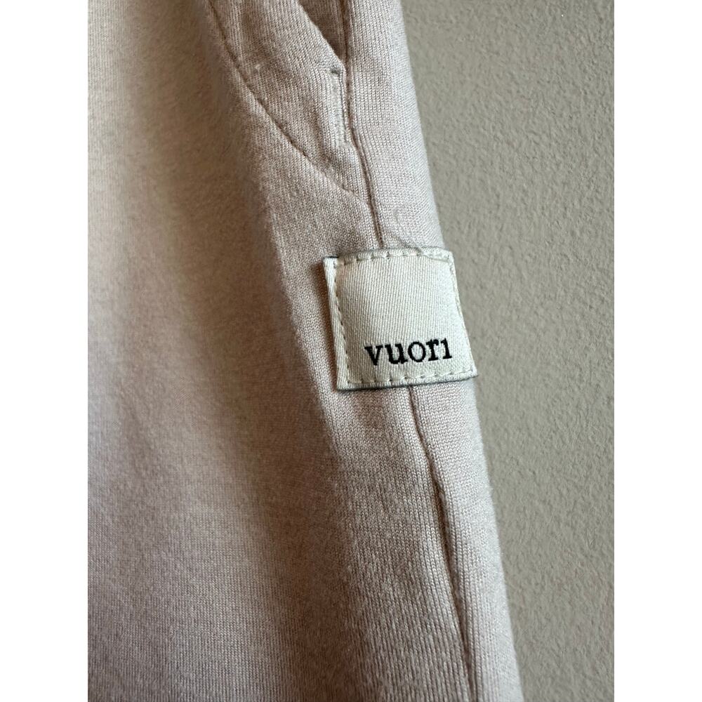 Vuori Halo Essential Wide Leg Pant Ecru Heather Small - Picture 4 of 10